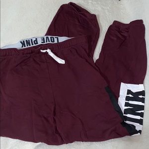 PINK MAROON JOGGERS